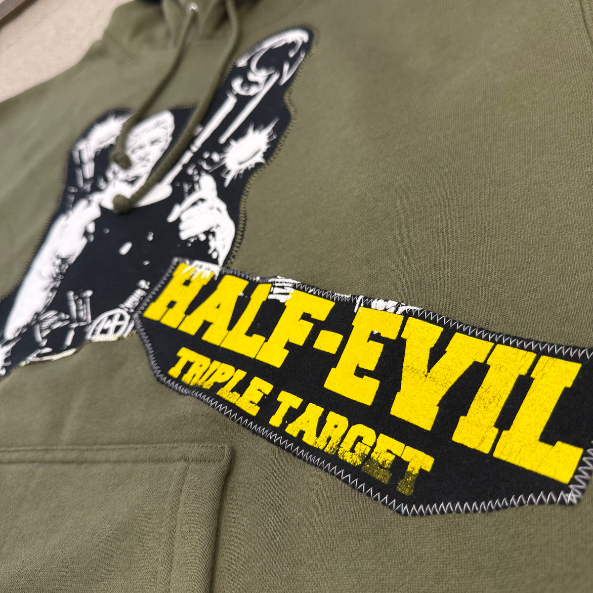 Half Evil One-Off Hoodie – Pick Pocket Manufacturing