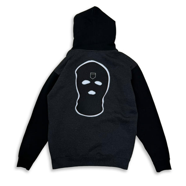 Balaclava Felt Patch Hoodie - Two-Tone